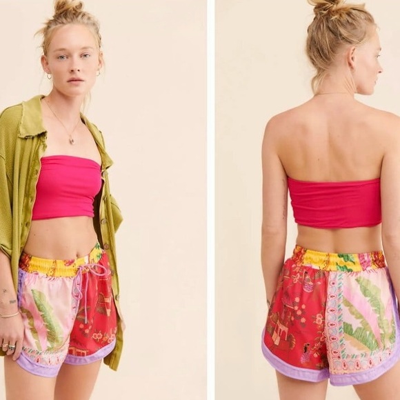 FARM Rio Mixed Scarves Shorts- Size XS - Picture 1 of 8